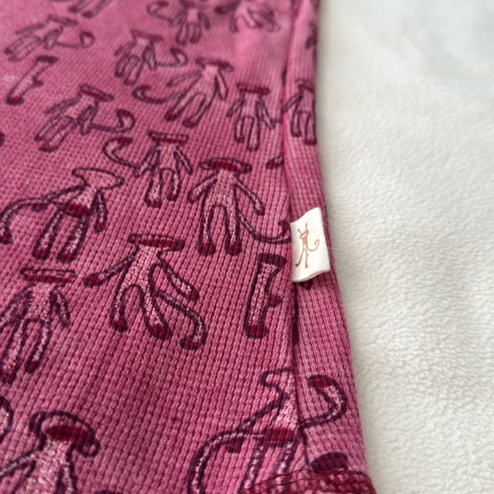 Munki Munki Raspberry Long Sleeve Top with Pattern - Picture 6 of 8